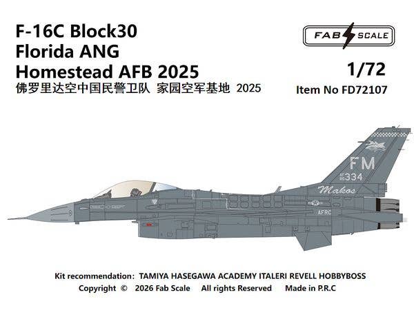 F-16C Block30 Florida ANG Homestead AFB 2025