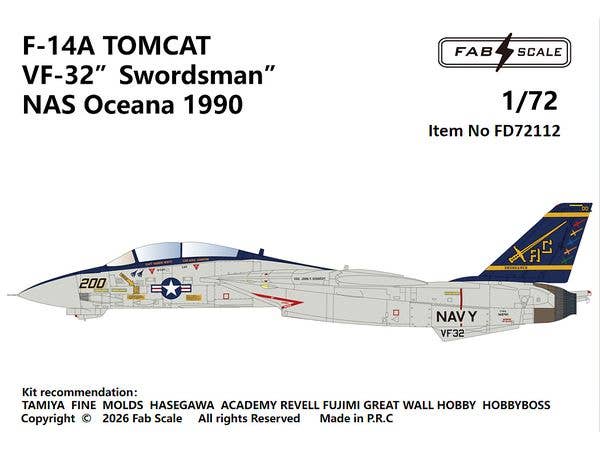 F-14A TOMCAT VF-32 Swordsman NAS Oceana 1990
