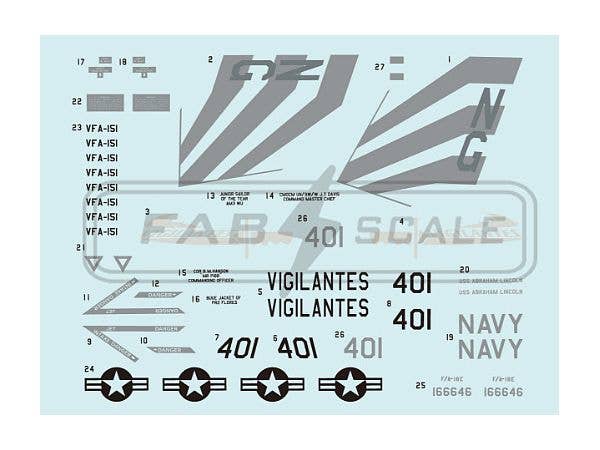 F/A-18E Super Hornet NG 401VFA-151 Vigilantes U.S.S Abraham Lincoln Operation Epic Fury 2026
