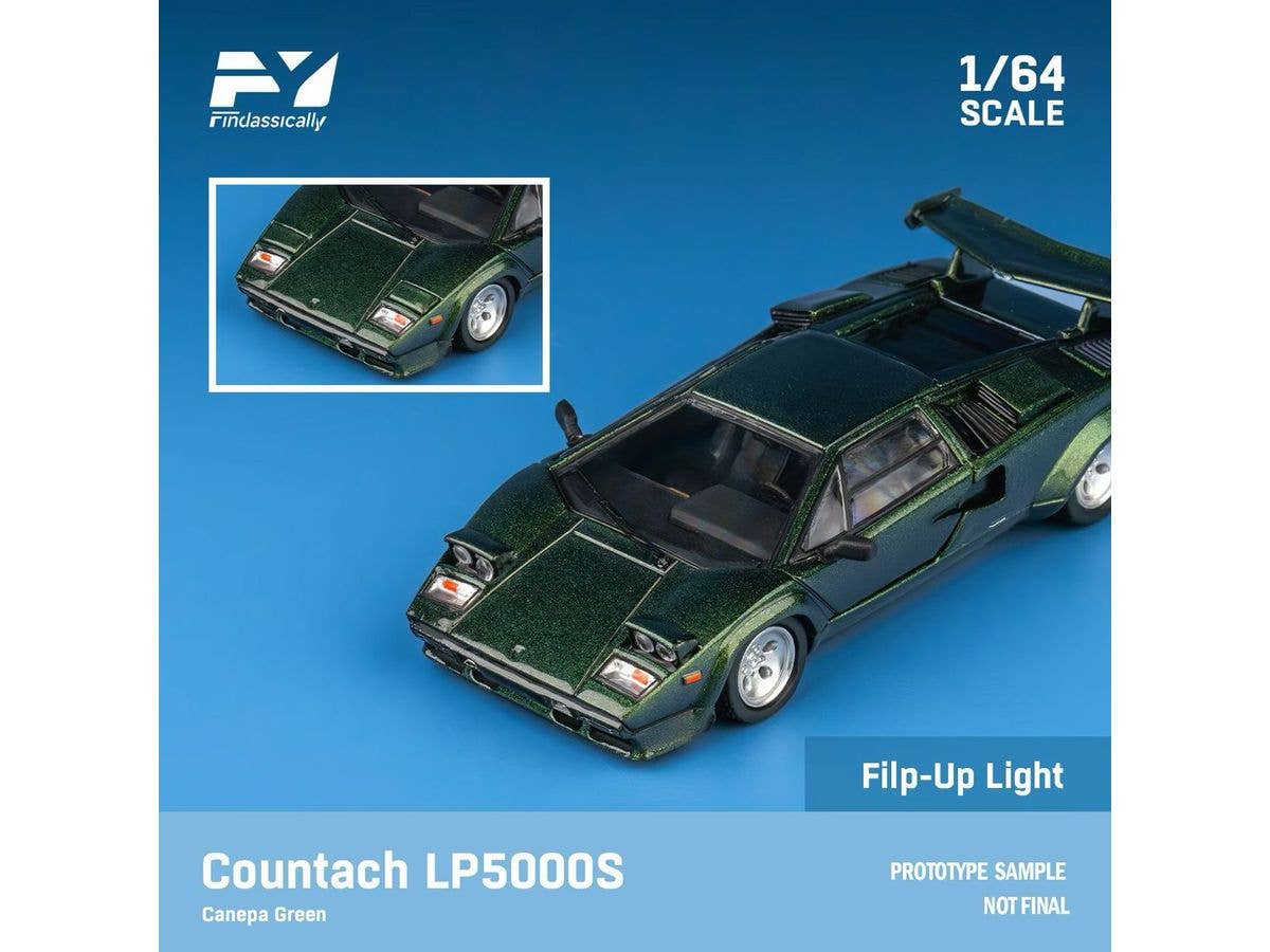 Countach LP5000S Canepa green with wing