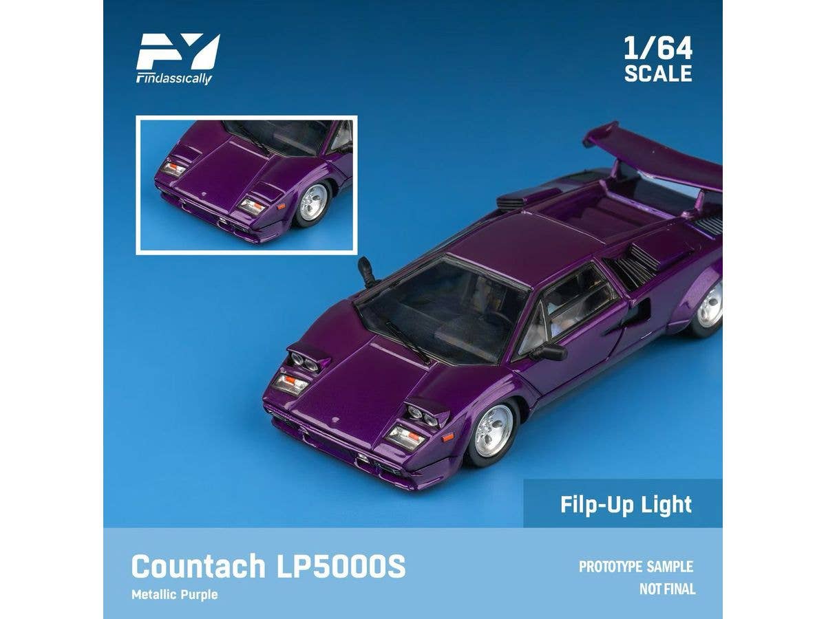 Countach LP5000S Metallic purple with wing