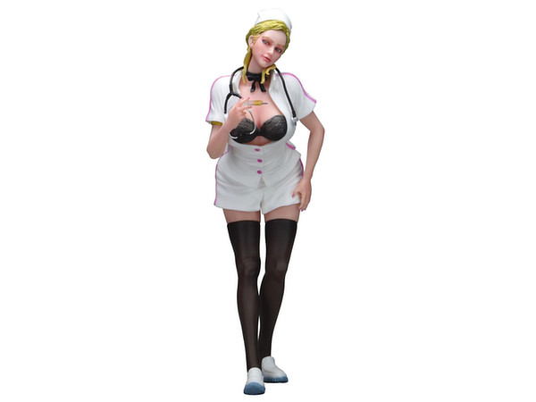 1/5.5 Artistic Pinup Girl Series: Pinup Girl Beth Nurse Ver. Blonde Hair (Polystone)