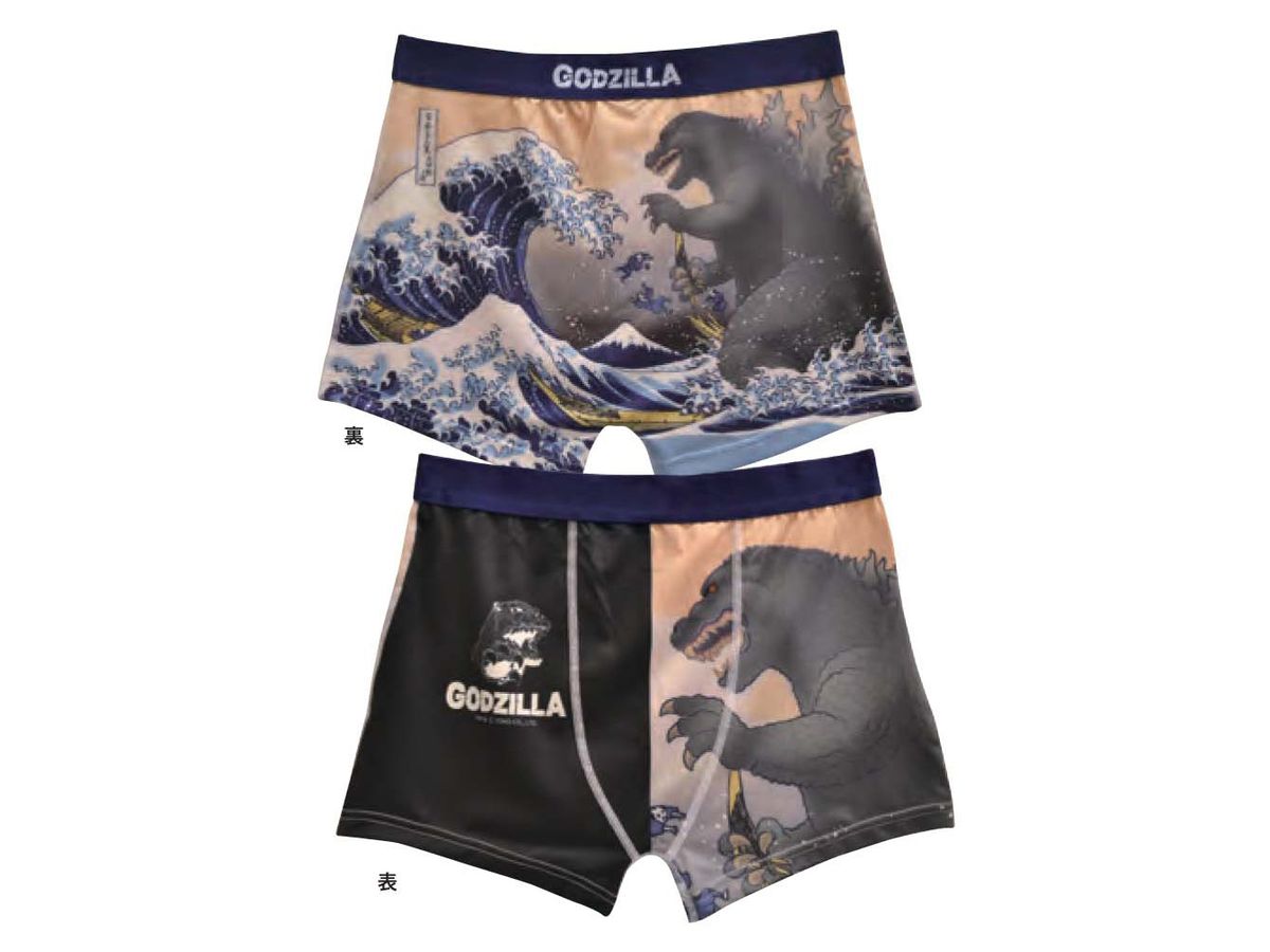 Godzilla: Boxer Shorts Thirty-six Views of Mount Fuji & Giant Monster NV XL