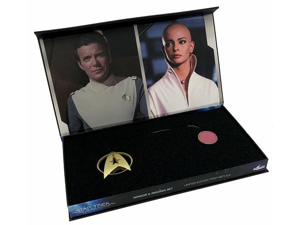 Star Trek: Ilia Sensor and Kirk Comind Insignia Prop Replica Set