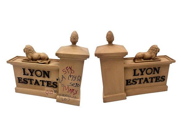 Back to the Future/Lyon Housing Estate Gate Monument Scale Prop Replica