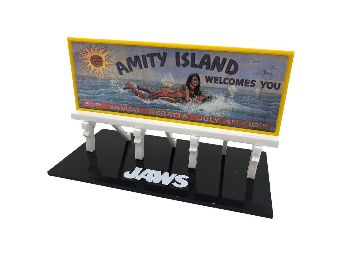 JAWS Amity Island Billboard Scale Prop Replica