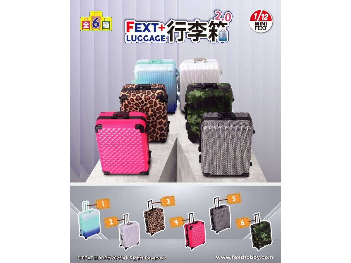 MINI FEXT Luggage 2.0 Series Trading Miniature 1Box 6pcs