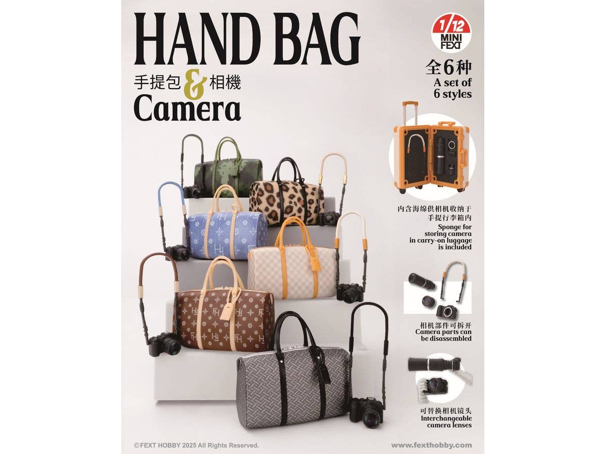 MINI FEXT Hand Bag & Camera Series Trading Miniature 1Box 6pcs