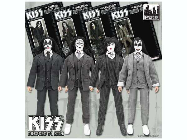 Kiss 12-inch Figure #5 Dressed to Kill (4 Figure Set)
