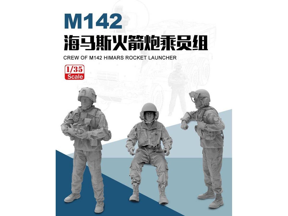 3D-Printed Crew of M142 HIMARS Rocket Launcher (3 Figures)