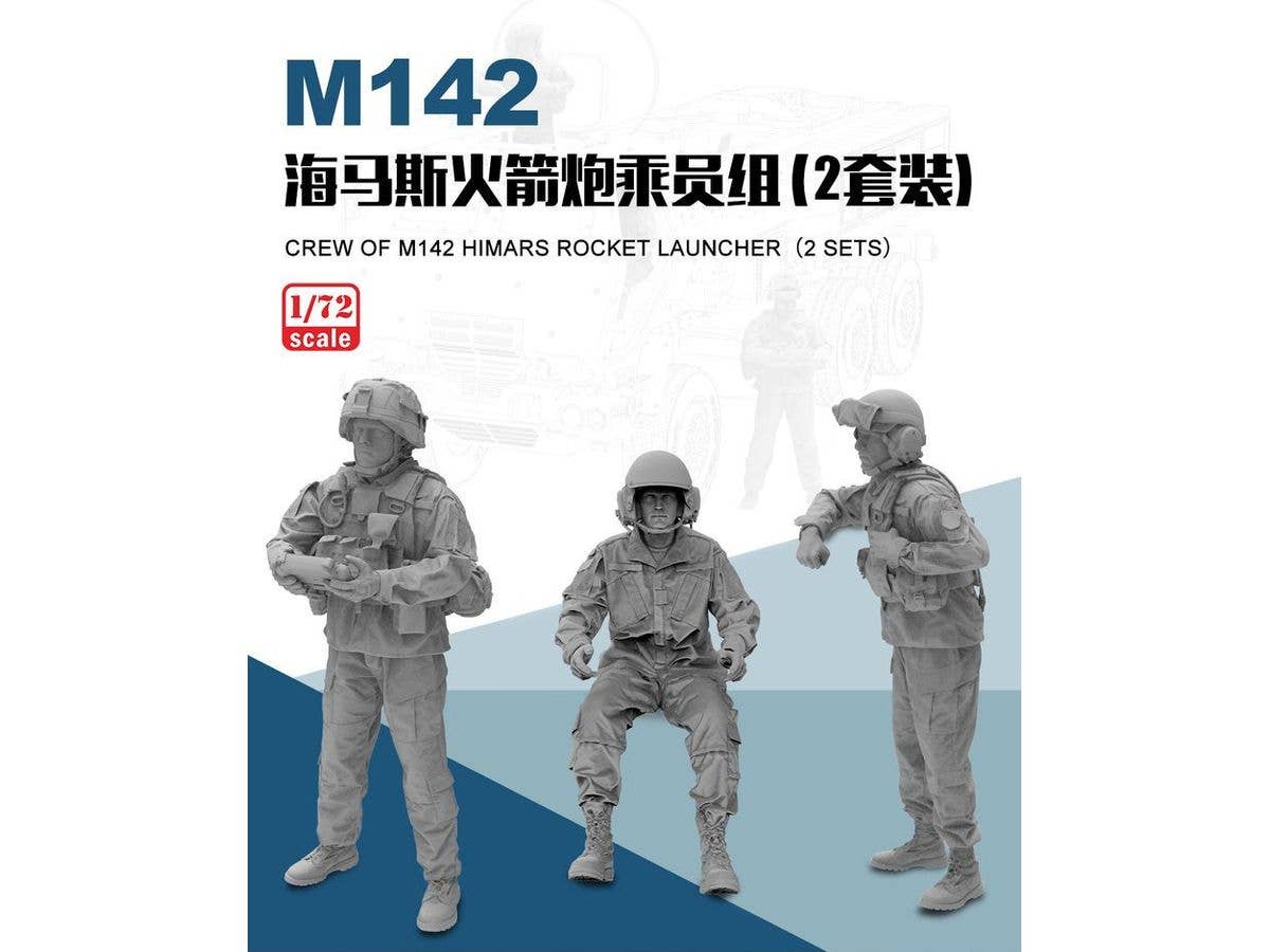 3D-Printed Crew of M142 HIMARS Rocket Launcher (2 Sets Included)