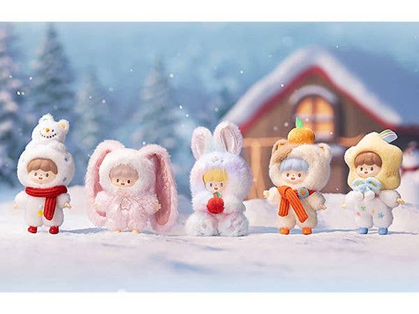 zZoton Winter Small Joys Series PVC Plush Blind Box 1Box 4pcs