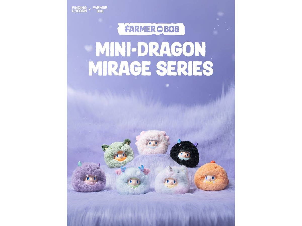 FARMER BOB Mini-Dragon Mirage Series Trading Plush 1Box 6pcs