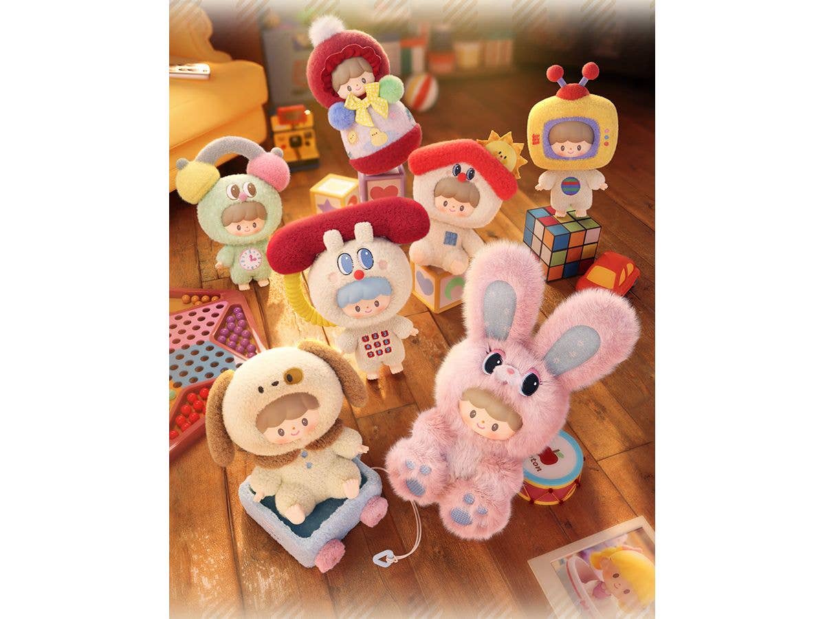 zZoton Retro Toys Series PVC Plush Blind Box 1Box 6pcs