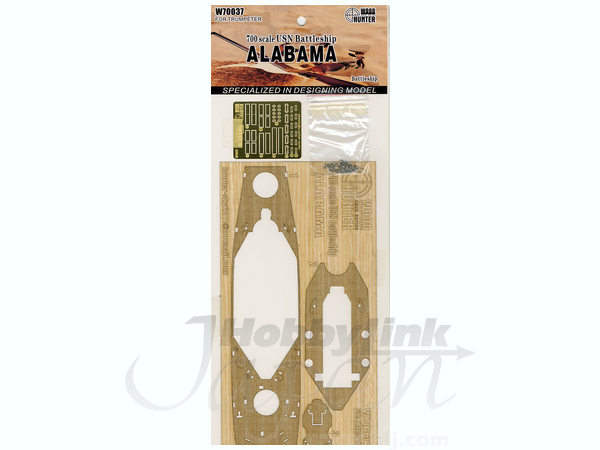 WWII USN Battleship Alabama Wood Deck (for Trumpeter)