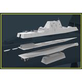 MRY-SFW Cuirassé non peint 1/700 Destroyer de missile USS Zumwalt DDG1000 Kit de modèle en plastique MRY-SFW Cuirassé non peint 1/700 Destroyer de missile USS Zumwalt DDG1000 Kit de modèle en plastique