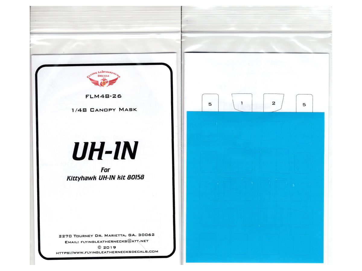 UH-1N Canopy Mask Set (For KH Kit)