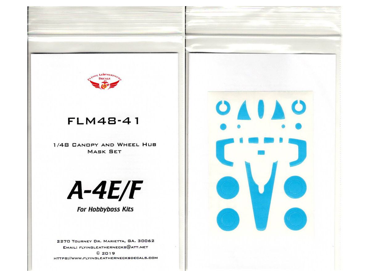 A-4E / F Canopy & Wheel Mask Set (For HB Kit)