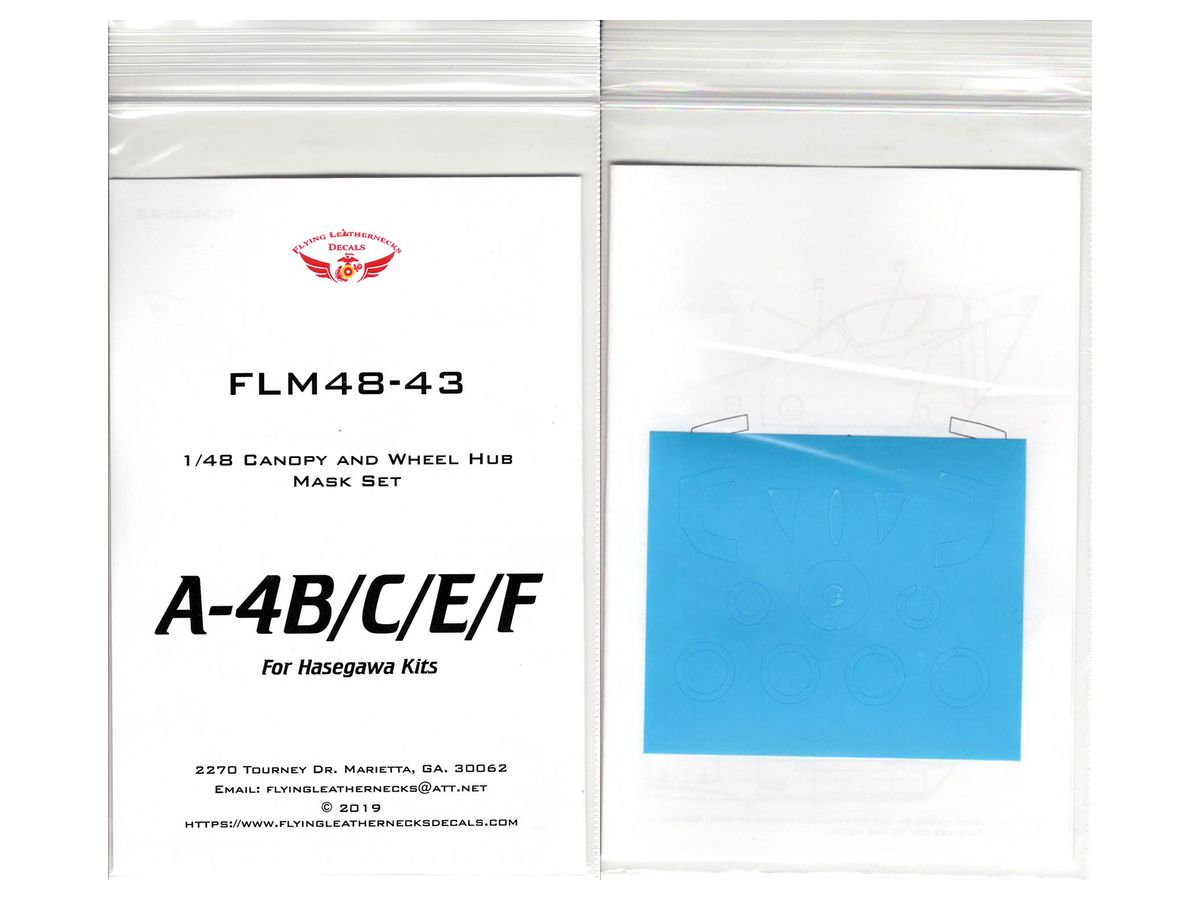 A-4B / C / E / F Canopy & Wheel Mask Set (For H Company Kit)