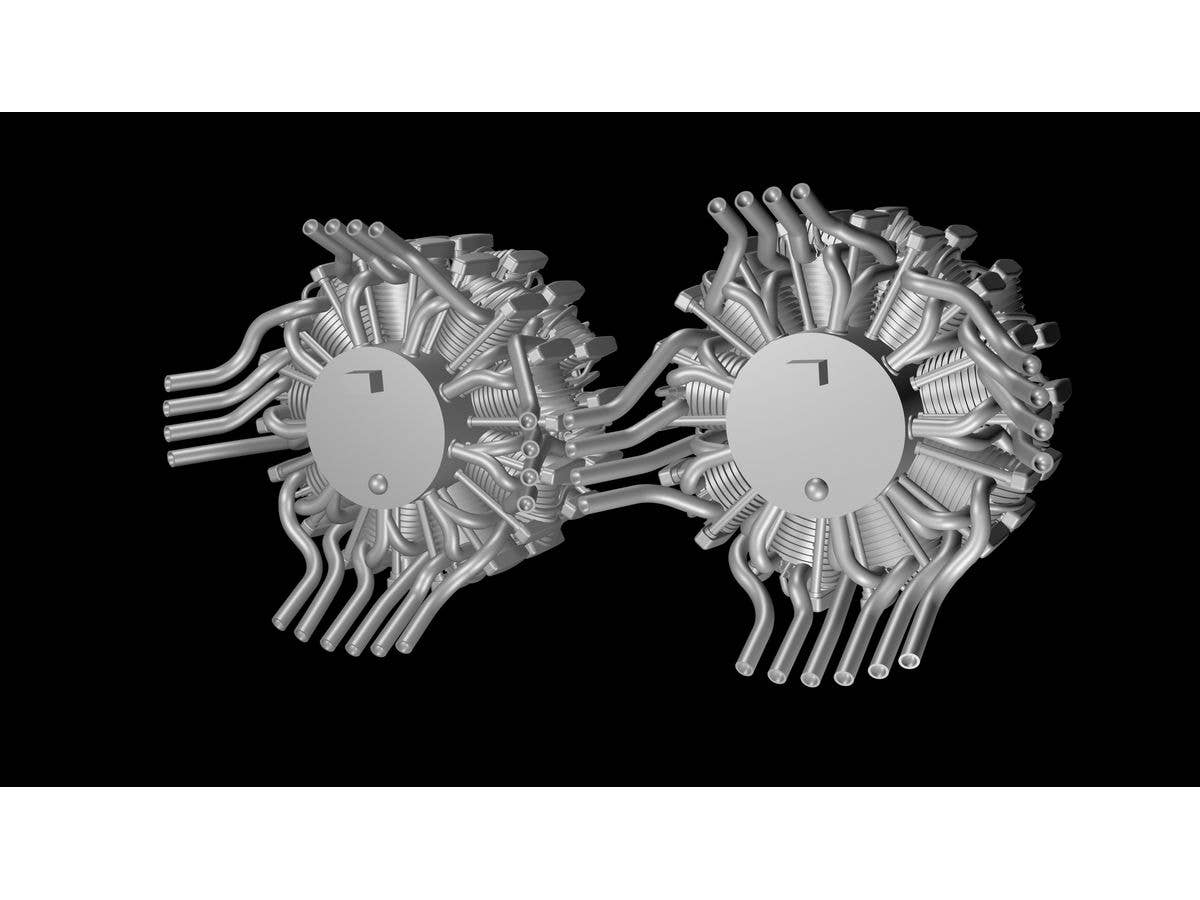 Tigercat engines (2 pcs), for Fly