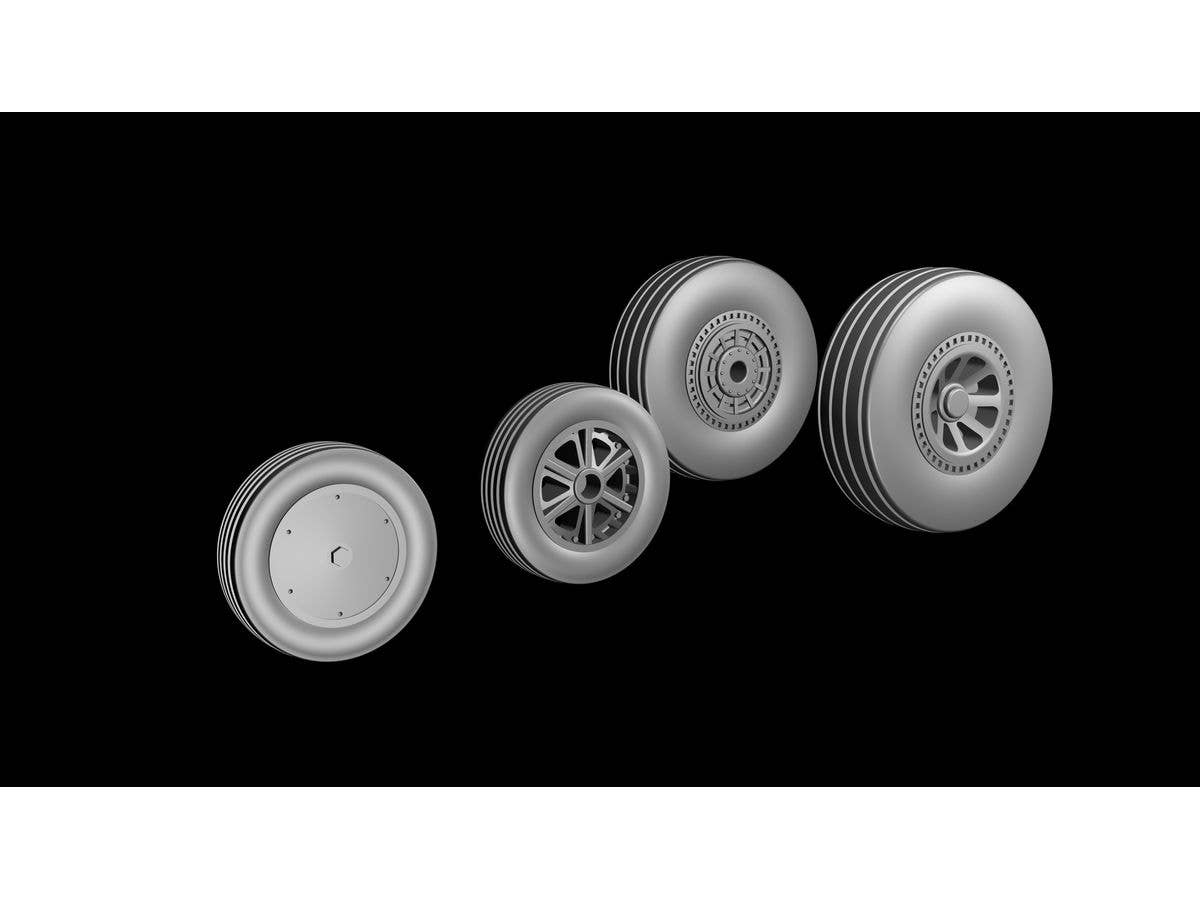 Tigercat wheel set, straight tread (all tyres), for Fly