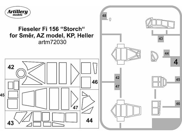 Fi 156 Storch Mask (for KP, Smer, AZM, Heller)