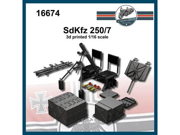 WWII German Sd.Kfz.250/7 Interior Detail Set (for Das Werk)