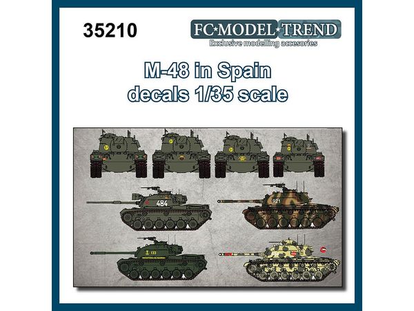 USA M48 Patton Decal (Spanish Military Specification)
