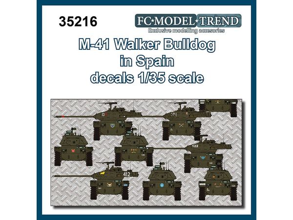 Decal for M-41 Walker Bulldog (Spanish Military Specification)