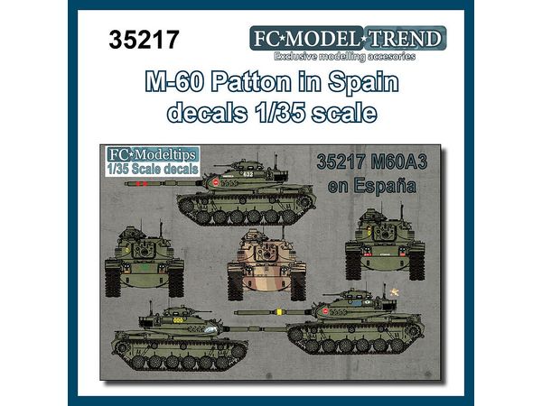USA M60 Patton Decal (Spanish Military Specification)