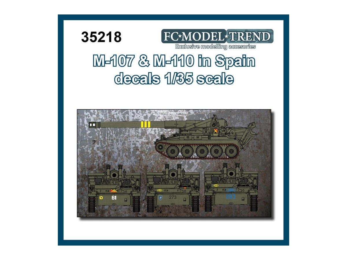 USA M107 & M110 Decals (Spanish Military Specification)