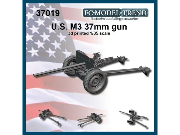 WWII American M3 37mm Anti-tank Gun