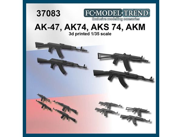 Modern Russian / Soviet AK-47 / AK-74 / AKS-74 / AKM automatic rifle set