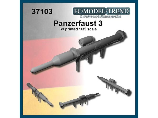 Current Use German Panzerfaust 3 Handheld Anti-Tank Rocket