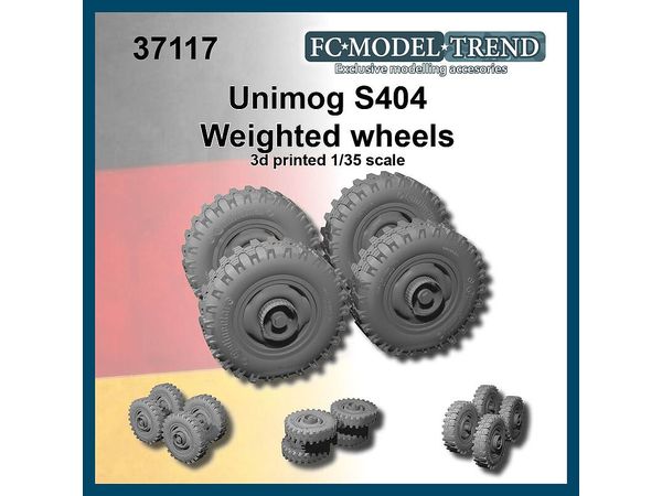 Current Use German Unimog S404 Military Truck Self-weight Deformation Tire Wheel (4pcs)