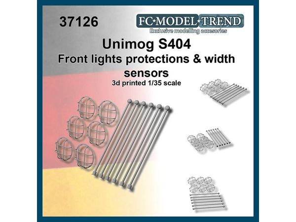 Current Use German Unimog S404 Military Truck Width Pole/Light Guard (6pcs each)