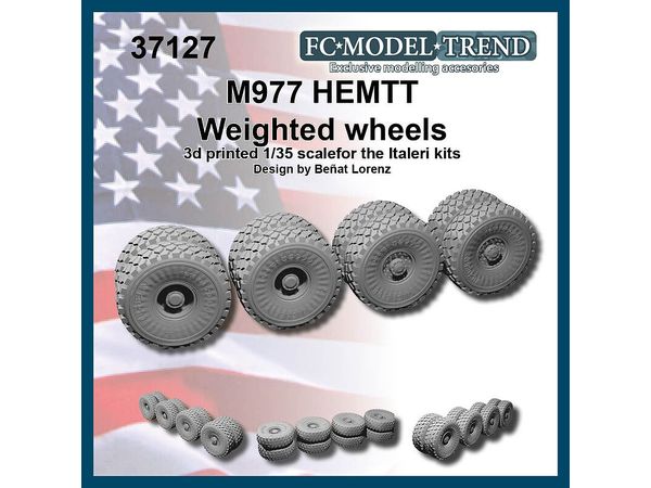 Current Use USA M977HEMTT Heavy Mobility Tactical Truck Self-weight Deformation Tire Wheel (8pcs)