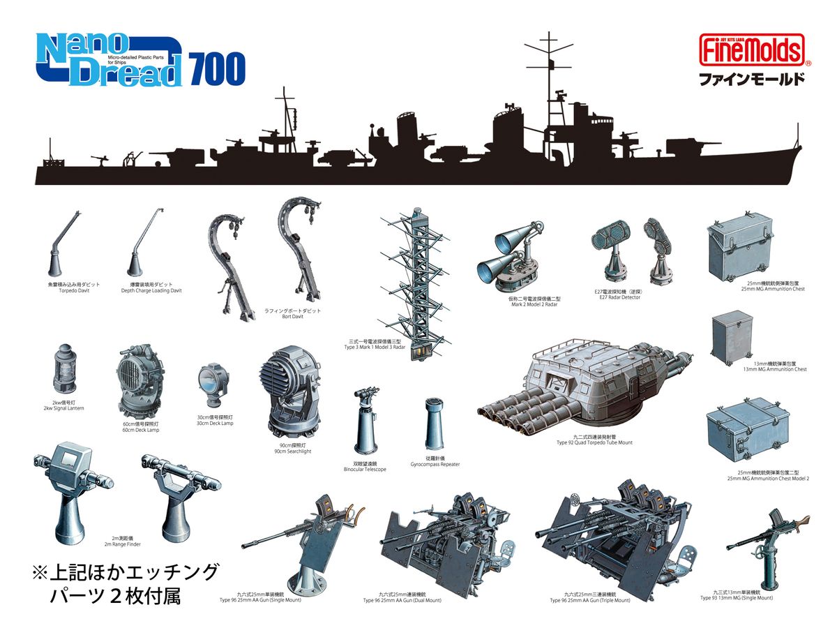 IJN Japanese Destroyer Yukikaze (Kagero Type) Set