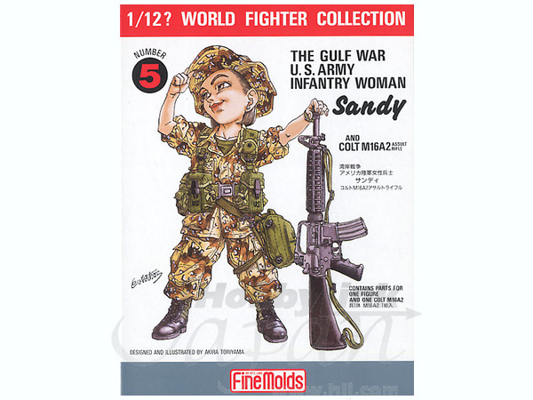 Gulf War U.S. Infantry Woman "Sandy" w/ Colt M16A2 Rifle