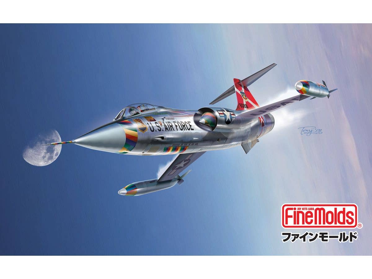 U.S. Air Force F-104C Jet Fighter Red Devils