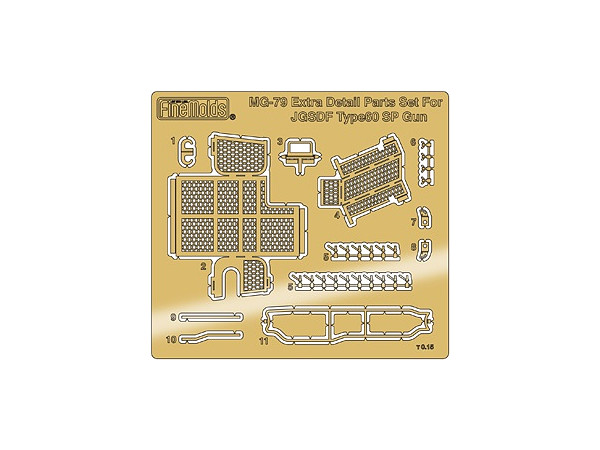 Type 60 Self-Propelled 106mm Recoilless Gun Photo-Etched Parts