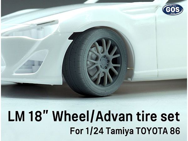 LM 18inch Wheel / Adven Tire Set for Tamiya Toyota 86