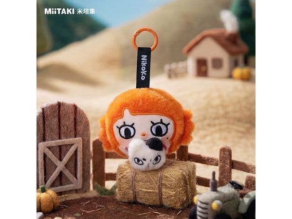 Nikoko Series Nikoko Plush Keychain (Type Mogumogu)