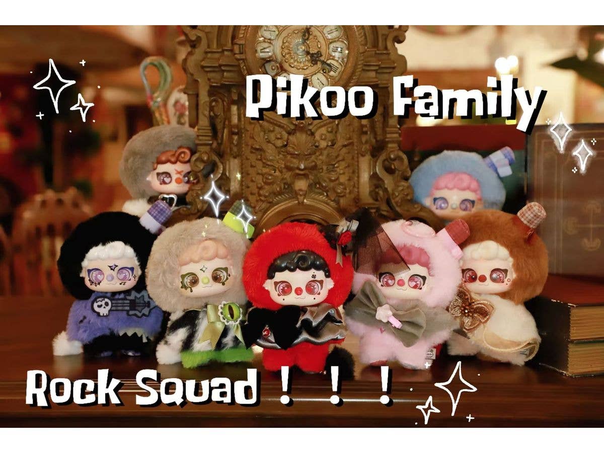 PIKOO PUPU Rock Squad Series Trading Plush 1Box 6pcs