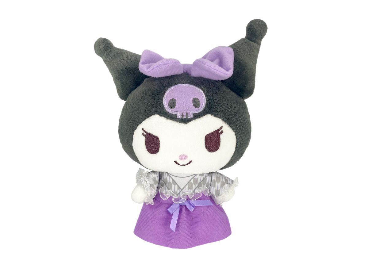 Japanese Style Retro Stuffed Animal B Kuromi (Black)