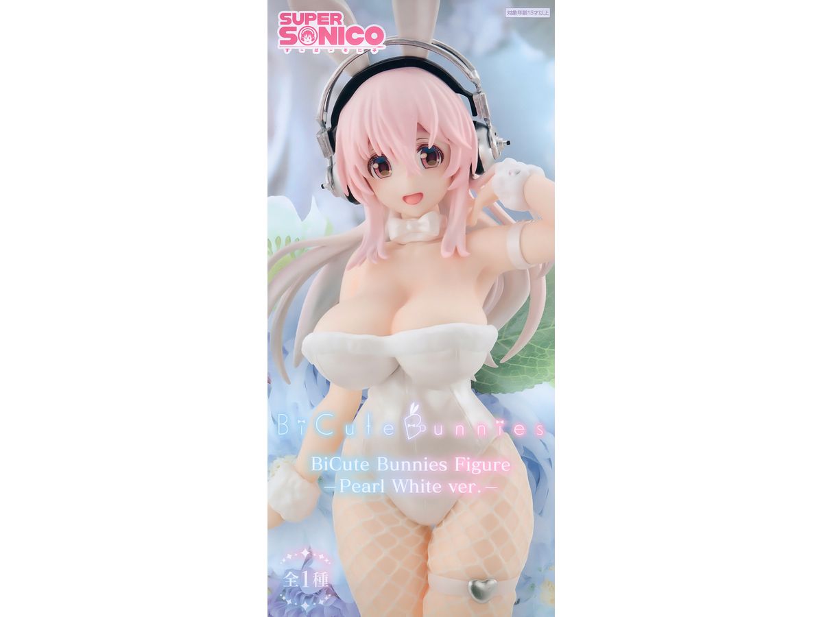 Super Sonico BiCute Bunnies Figure Pearl White Ver.