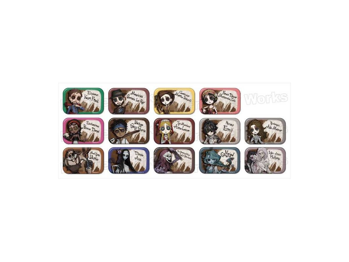 Identity V: Dark X Pop Trading Square Can Badge Vol.4: 1Box 14pcs