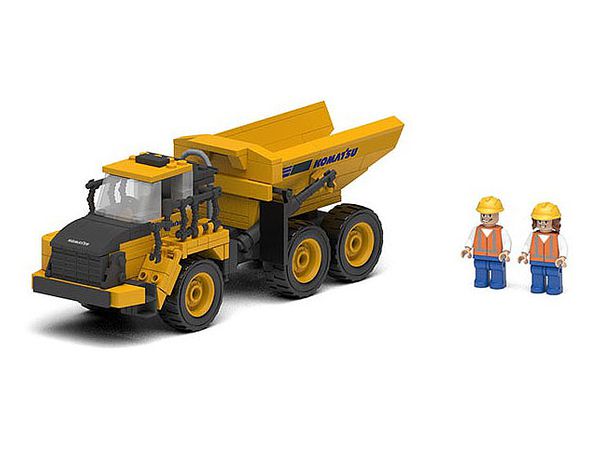 Komatsu Articulated Dump Truck Building Block Set