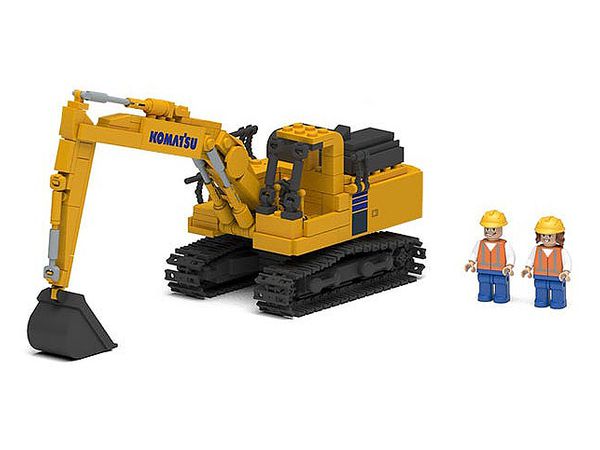 Komatsu Hydraulic Excavator Building Block Set