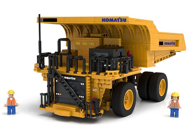 Komatsu Mining Dump Building Block Set